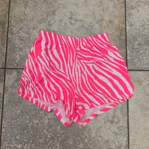 Soffe zebra print shorts